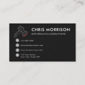 Moderne Auto Detailing Logo Mobiele Auto Wassen Visitekaartje (Achterkant)