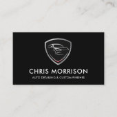 Moderne Auto Detailing Logo Mobiele Auto Wassen Visitekaartje (Voorkant)