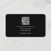 Moderne Auto Detailing Reiniging Auto Reparatie QR Visitekaartje (Achterkant)