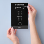 Moderne Auto Detailing Schoonmaak Reparatie Prijsl Flyer (Hand)
