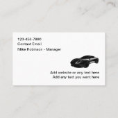 Moderne Auto Detailing Schoonmaak Visitekaartjes N (Achterkant)