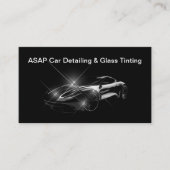 Moderne Auto Detailing Schoonmaak Visitekaartjes N (Voorkant)