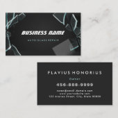 Moderne Auto Glas Reparatie gebroken glasscherven  Visitekaartje (Voorkant / Achterkant)