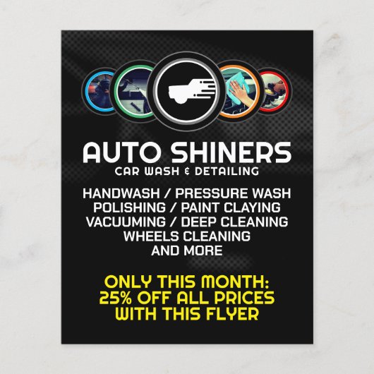 Moderne auto-logo flyer (Voorkant)