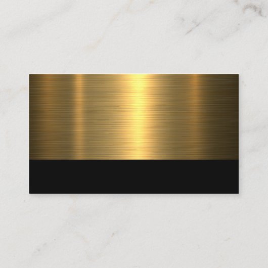 Moderne auto Logo | Goud metaal Visitekaartje (Achterkant)