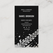 Moderne Auto Mechanic Reparatie Service Visitekaartje (Achterkant)