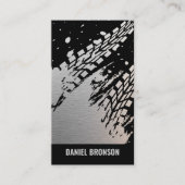 Moderne Auto Mechanic Reparatie Service Visitekaartje (Voorkant)