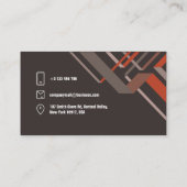 Moderne Auto Mechanica Auto Service BS Kaart Visitekaartje (Achterkant)