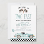 Moderne auto met twee ritten kaart (Voorkant)