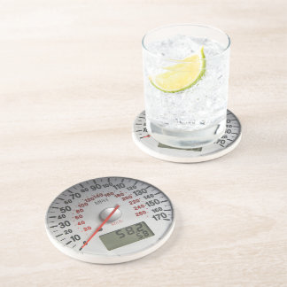 Moderne Auto Snelheidsmeter 170 MPH Zandsteen Onderzetter