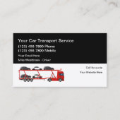 Moderne auto-transporteur visitekaartje (Voorkant)