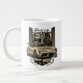 Moderne auto vector ontwerp grote koffiekop