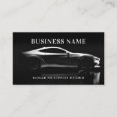 Moderne auto / voertuig / auto QR-code & sociale m Visitekaartje (Voorkant)