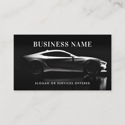 Moderne auto / voertuig / auto QR-code & sociale m Visitekaartje (Voorkant)