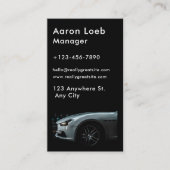 Moderne auto / voertuig / auto QR-code & sociale m Visitekaartje (Voorkant)