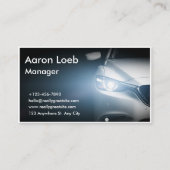 Moderne auto / voertuig / auto QR-code & sociale m Visitekaartje (Voorkant)