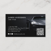 Moderne Auto/Voertuig/Wagen QR Code & Sociale Medi Visitekaartje (Achterkant)