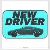 Moderne auto voor tiener Sticker (student nieuwe c (Vel)