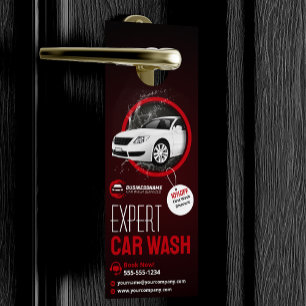 Moderne Auto Wash Auto Detailing Automobiel Wassen Deurhanger