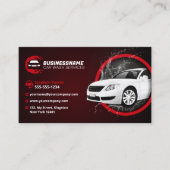 Moderne Auto Wash Auto Detailing Automobiel Wassen Visitekaartje (Voorkant)