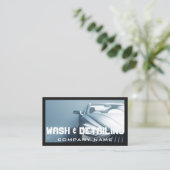 Moderne Auto Wassen & Auto Detailing QR Code Visitekaartje (Staand voorkant)