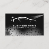 Moderne Auto Wassen Automobiel Schoonmaken Auto De Visitekaartje (Voorkant)