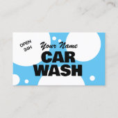 Moderne auto wassen visitekaartsjabloon visitekaartje (Voorkant)