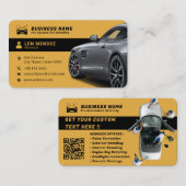 Moderne autogegevens | Goud Visitekaartje (Voorkant / Achterkant)