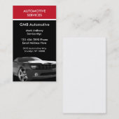 Moderne automatische service visitekaartje (Voorkant / Achterkant)