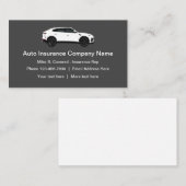 Moderne automatische verzekering visitekaartje (Voorkant / Achterkant)