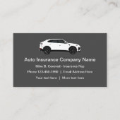 Moderne automatische verzekering visitekaartje (Voorkant)