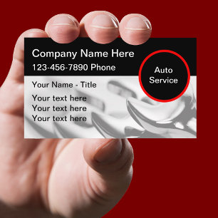 Moderne Automotive Business Services Visitekaartje