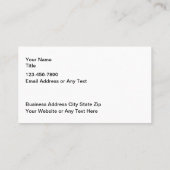 Moderne Automotive Service Visitekaartjes (Achterkant)