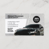 Moderne autopoetsing visitekaartje (Achterkant)