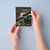 Moderne autoreinigingsflyer flyer (Hand)