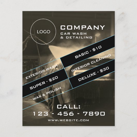 Moderne autoreinigingsflyer flyer (Voorkant)