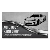 Moderne auto's | Automatische services Magnetisch Visitekaartje (Voorkant)