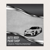 Moderne auto's | Automatische services Visitekaartje (Buitenkant ongevouwen)