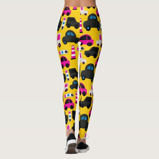 Moderne auto's leggings (Achterkant)