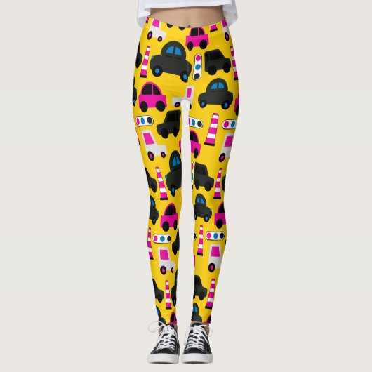 Moderne auto's leggings (Voorkant)