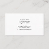 Moderne auto's | Onderdelen en services Visitekaartje (Achterkant)