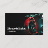 Moderne auto's zijn in de studio kamer. visitekaartje (Voorkant)