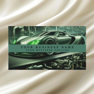 Moderne autotechniek Autohandel Visitekaartje