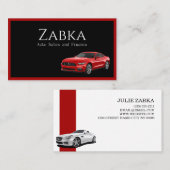 Moderne autoverkoop visitekaartje (Voorkant / Achterkant)