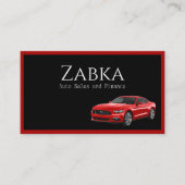 Moderne autoverkoop visitekaartje (Voorkant)