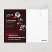 Moderne Autowas Autodetailing Autowax Briefkaart (Achterkant)
