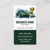 Moderne Autowas Autodetailing Services Groen Visitekaartje (Voorkant)