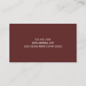 Moderne autowrak visitekaartje (Achterkant)