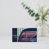 Moderne autowrak visitekaartje (Staand voorkant)