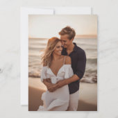 Moderne avond voor repetitie diner kaart (Achterkant)